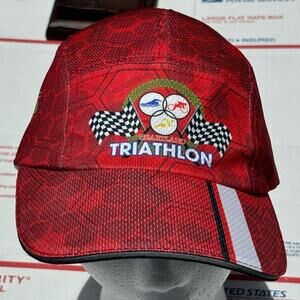 Red Triathlon Men's Hat